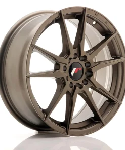 Alternative view of LLANTA JAPAN RACING JR21 17X7 ET 40 5X100 5X114,3 CB 74,1 BRONZE