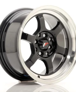 Alternative view of LLANTA JAPAN RACING JR12 15»X7,5 ET 26 4X100 4X114,3 CB 73,1 BLACK