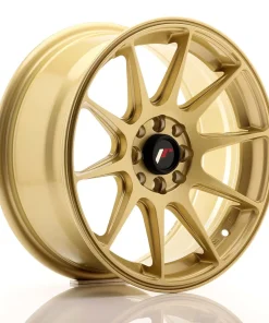 Alternative view of LLANTA JAPAN RACING JR11 17X8,25 ET 35 5X100 5X108 CB 73,1 GOLD