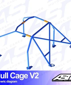 Alternative view of ARCO DE SEGURIDAD BMW (E36) 3-SERIES 2-DOORS COUPE RWD FULL CAGE V2