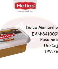 DULCE MEMBRILLO SIN AZUCAR 300G HELIOS – Caja de 6 Unidades