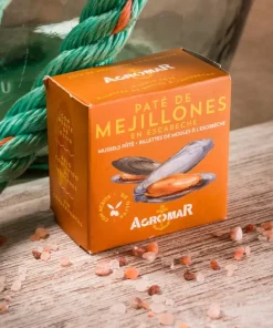 PATÉ DE MEJILLONES EN ESCABECHE Agromar – Peso Neto 100 Gr. – Pack 5 Ud.