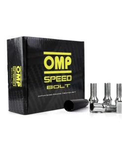 OMP SPEED SET 20 TORNILLOS DE RUEDA M14X1,5 LLAVE 17/19 L: 27MM COLOR PLATA DIN 10,9
