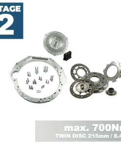 KIT ADAPTADOR CAJA DE CAMBIOS (SET /  JUEGO DE CONVERSIÓN) BMW V8 M60 – BMW M57N M57N2 GS6-53DZ HGU HGK E90 325D  330D 6-SPEED DIESEL – 228MM / 8.98″ (TWIN DISC) – SACHS 3000 951 019